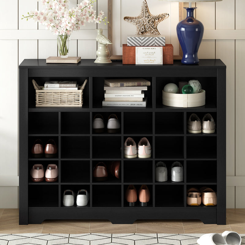 Walker Edison | Modern Entryway Shoe Cabinet & Sideboard