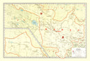 Vintage Map of Kansu China, 1917