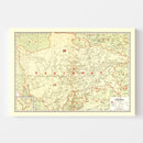 Vintage Map of Szechwan China, 1917