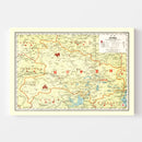 Vintage Map of Hupeh China, 1917