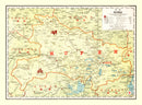 Vintage Map of Hupeh China, 1917