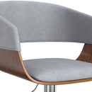 Lowell - Adjustable Swivel Bar Stool - Stone Gray by HouseOfZazla