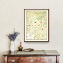 Vintage Map of Hunan China, 1917