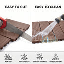 Plastic Interlocking Deck Tiles, 44 Pack 12"x12"
