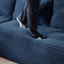 105'' Modular Sectional Sofa with Deep Seat and Chaise by HouseOfZazla