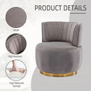 360 Degree Swivel Cuddle Barrel Accent Sofa Chair by Unique Piece Furniture