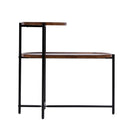 Round Coffee Table With Storage Tray 2 Tier Oval End Tables Wooden Small Side Table For Living Room by HouseOfZazla