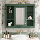 Wall Mounted Medicine Cabinet With Mirror and 6 Open Shelves by HouseOfZazla
