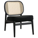 Quinne - Accent Chair With Padded Seat - Black by HouseOfZazla