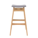Modern Bar Stool Set With Upholstered Seating