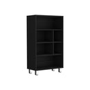 Bookcase, 6 Shelves, 4 Legs - Black by HouseOfZazla