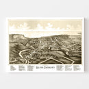 Vintage Map of Silver Creek, New York 1892