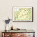 Vintage Map of Kweichow China, 1917