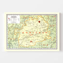 Vintage Map of Kweichow China, 1917