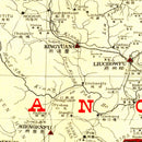Vintage Map of Kwangsi China, 1917