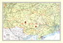 Vintage Map of Kwangsi China, 1917