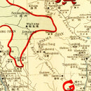 Vintage Map of Kwangtung Chinga, 1917
