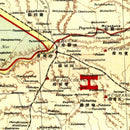 Vintage Map of Manchuria China, 1917