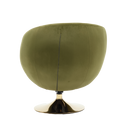 360 Degree Swivel Cuddle Barrel Accent Chairs, Round Armchairs with Wide Upholstered, Fluffy Fabric Chair for Living Room, Bedroom, Office, Waiting Rooms