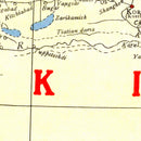 Vintage Map of Sinkiang China, 1917