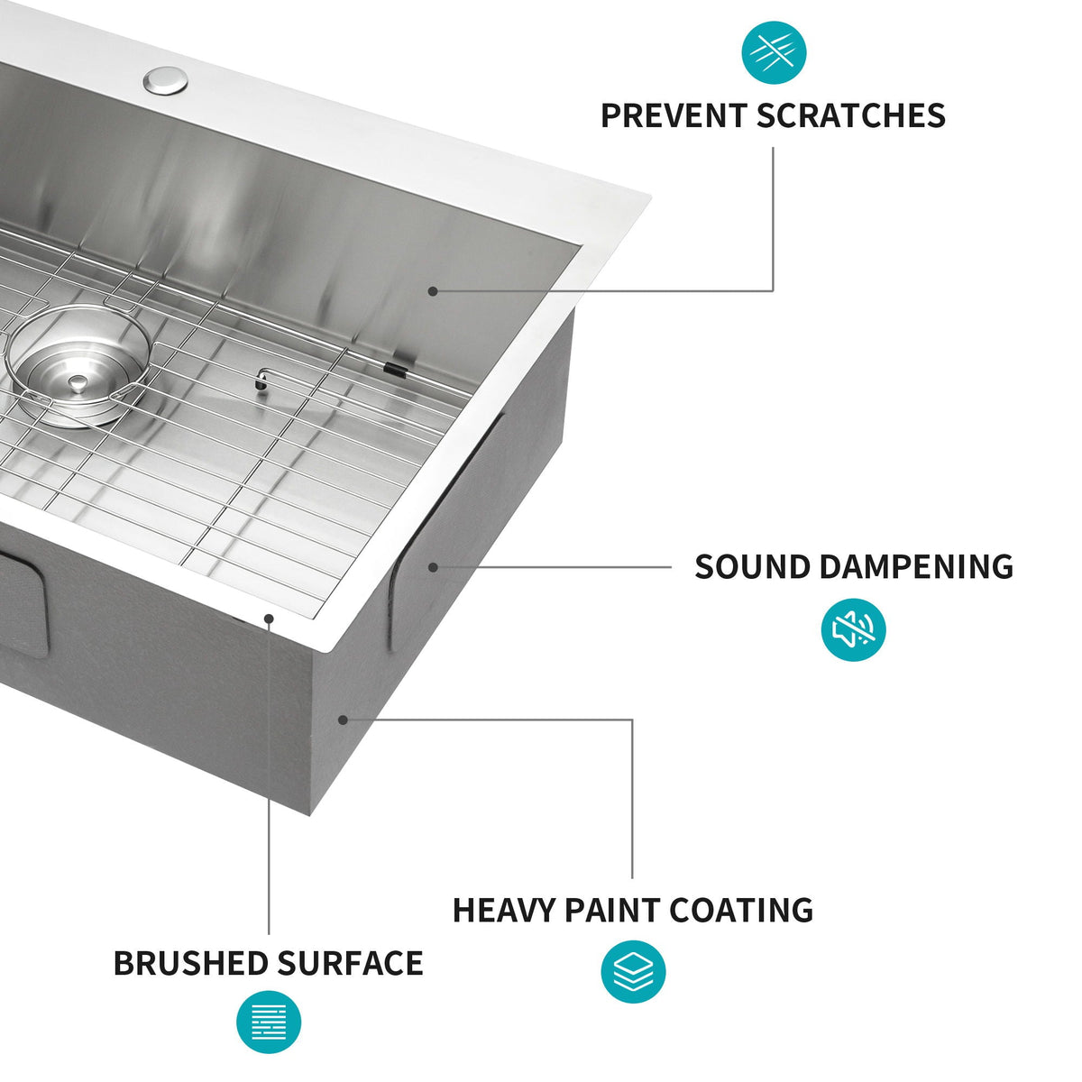 Stainless Steel Drop In Kitchen Sink, Topmount, photo 25 of 40