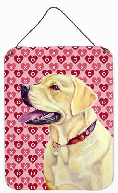 Labrador Hearts Love and Valentine's Day Portrait Wall or Door Hanging Prints