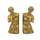 Set of 2 Venus de Milo Bust Bookends with Gold Finish by HouseOfZazla