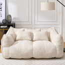 Comfortable Dual Beanbag Chair With High Resilience Foam Core For 2 People