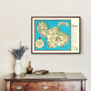 Vintage Map of Maui, 1935