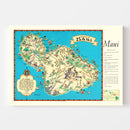 Vintage Map of Maui, 1935