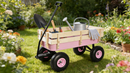 Outdoor Wagon All Terrain Pulling with Wood Railing