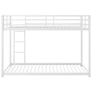 Metal Bunk Bed, Low Bunk Bed With Ladder by HouseOfZazla