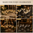 Coupe Cocktail Glasses 7 oz, Set of 4 Classic