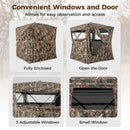 82 Inch Tall Hunting Blind 270° One Way See Through Ground Tent for 3-4 People by LJGDeals