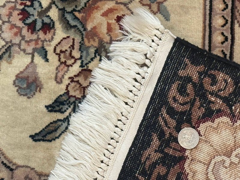 Aubusson Rug 6x9, European Design, Fine 170 KPSI, Elegant Carpet
