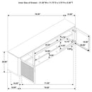 Benson - 2 Door TV Stand With Dual Drawers