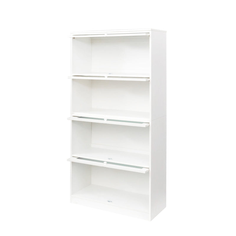 Walker Edison | Contemporary Bookshelf with Glass Doors