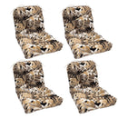 Outdoor Chair Cushions Set of 8 - Tufted Waterproof Seat Pads