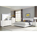 Dulcey - 6 Drawer Dresser With LED Mirror - Gloss White by HouseOfZazla