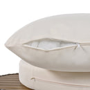 4-Piece Rattan Outdoor Patio Conversation Set with Seating Set for 5 and Coffee Table for Porch, Backyard and Garden (Brown Grey)