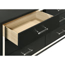 Malcolm - 6 Drawer Dresser Cabinet - Black by HouseOfZazla