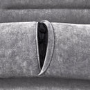 55.1" Pull Out Sleep Sofa Bed Loveseats Sofa Couch with Adjustable Backrest, Storage Pockets, 2 Soft Pillows, USB Ports for Living Room, Bedroom, Apartment, Office,Grey