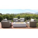 Outdoor Elegance Conversation Set With Fire Pit by Unique Piece Furniture
