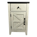 Farmhouse End Table with Charging Station