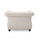 Nexuson Upholstered Chesterfield Chair With Deep Tufted And Nailhead Trim by HouseOfZazla