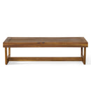 Outdoor Coffee Table With Slat Paneling - Teak