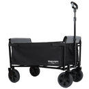 All-in-One Convertible Folding 4-Wheel Trolley with Bench Seat