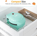 4" Kids Mini Waffle Maker - Waffle Iron with 6PCS Removable Plates
