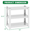 Stylish Metal rium Stand For 20 - 30 Gallon Tanks, 3 Tier Adjustable Shelf by HouseOfZazla