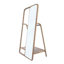 Clothes Hanger With Mirror, Large - Brown by Unique Piece Furniture